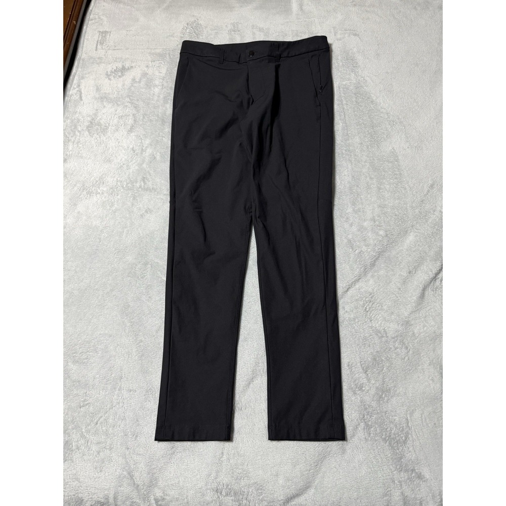 Lululemon Pants Mens 34 Black ABC Commission Skinny Fit Warpstreme Chino 34x31
